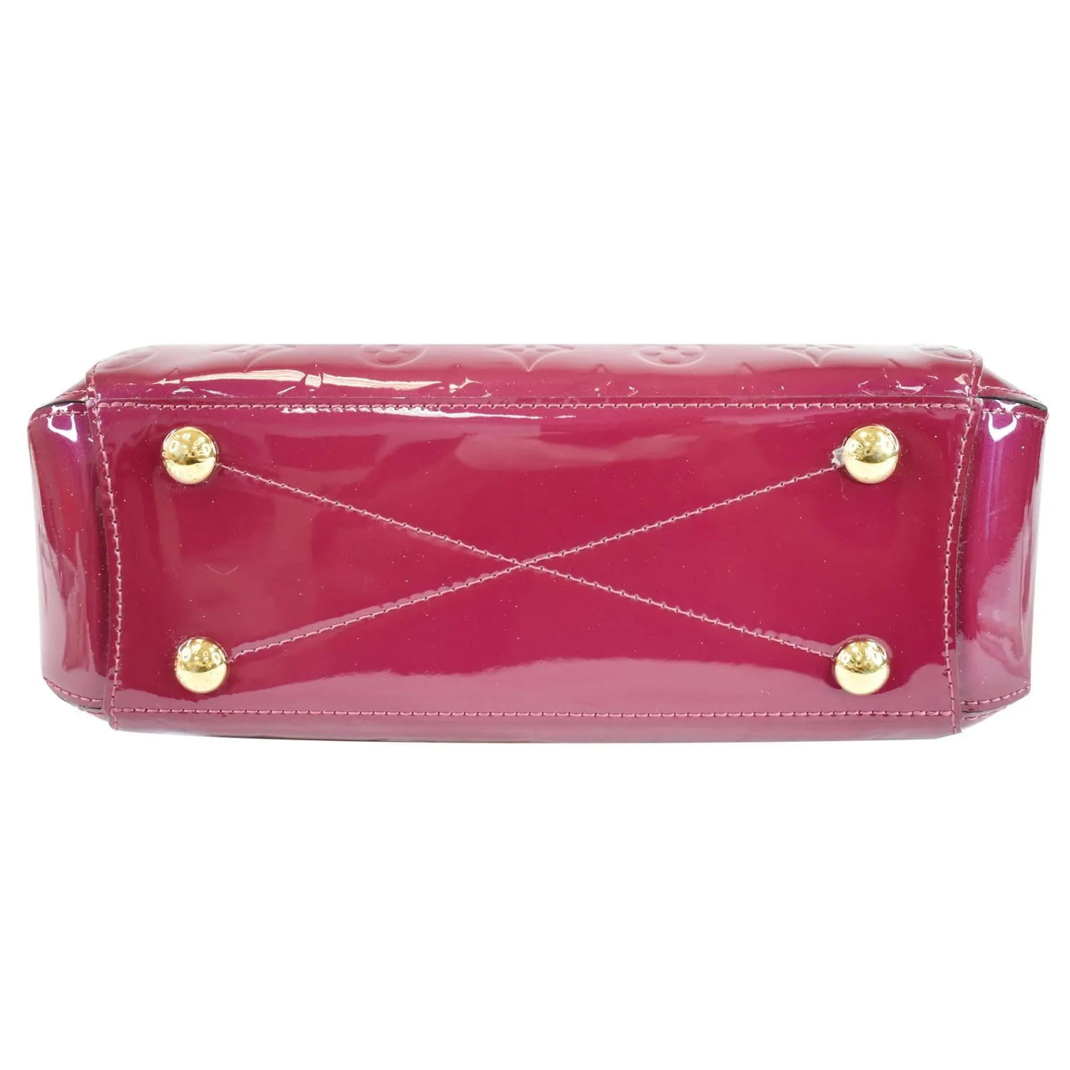 LOUIS VUITTON Montaigne BB Vernis Leather Tote Shoulder Bag Magenta