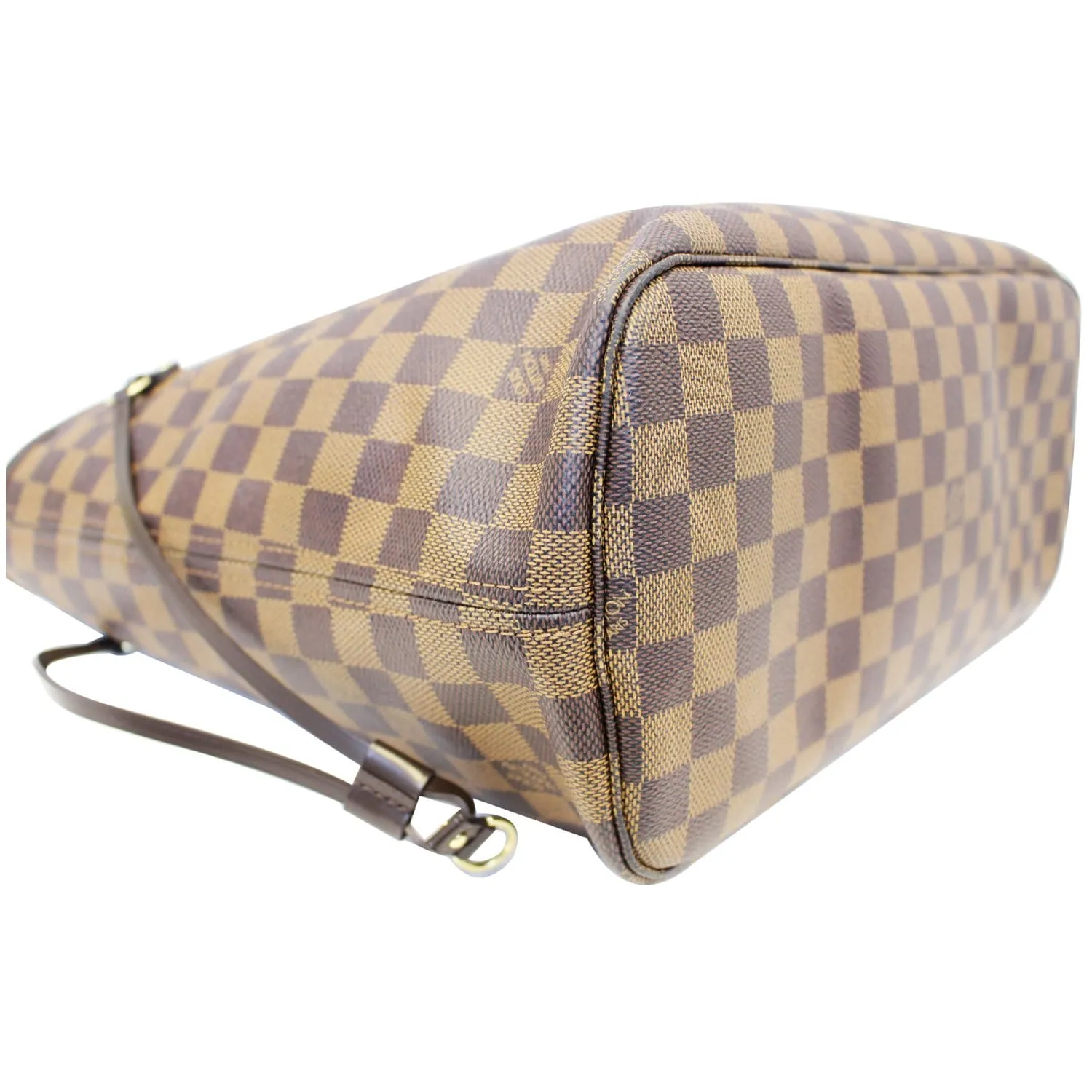 LOUIS VUITTON Neverfull MM Damier Ebene Brown Tote Bag