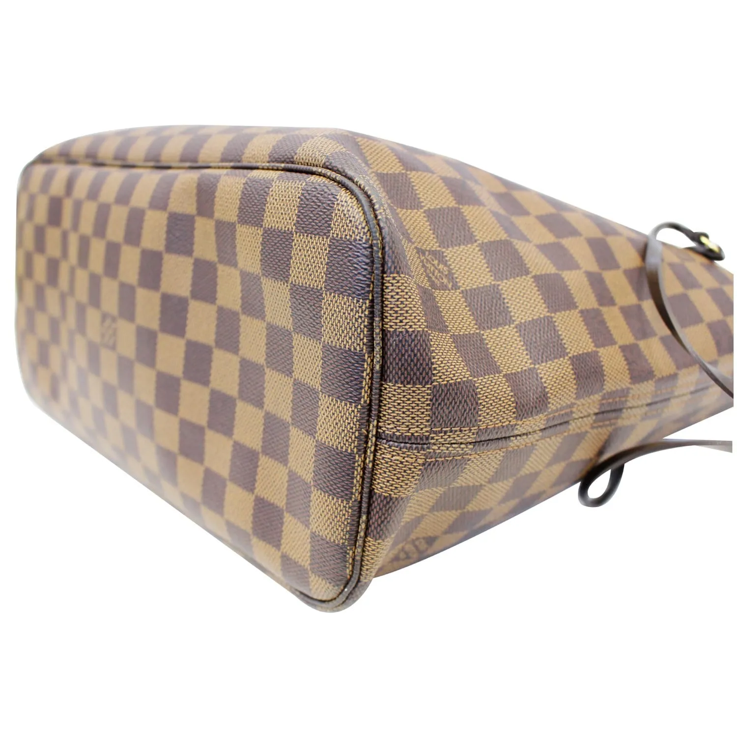 LOUIS VUITTON Neverfull MM Damier Ebene Brown Tote Bag