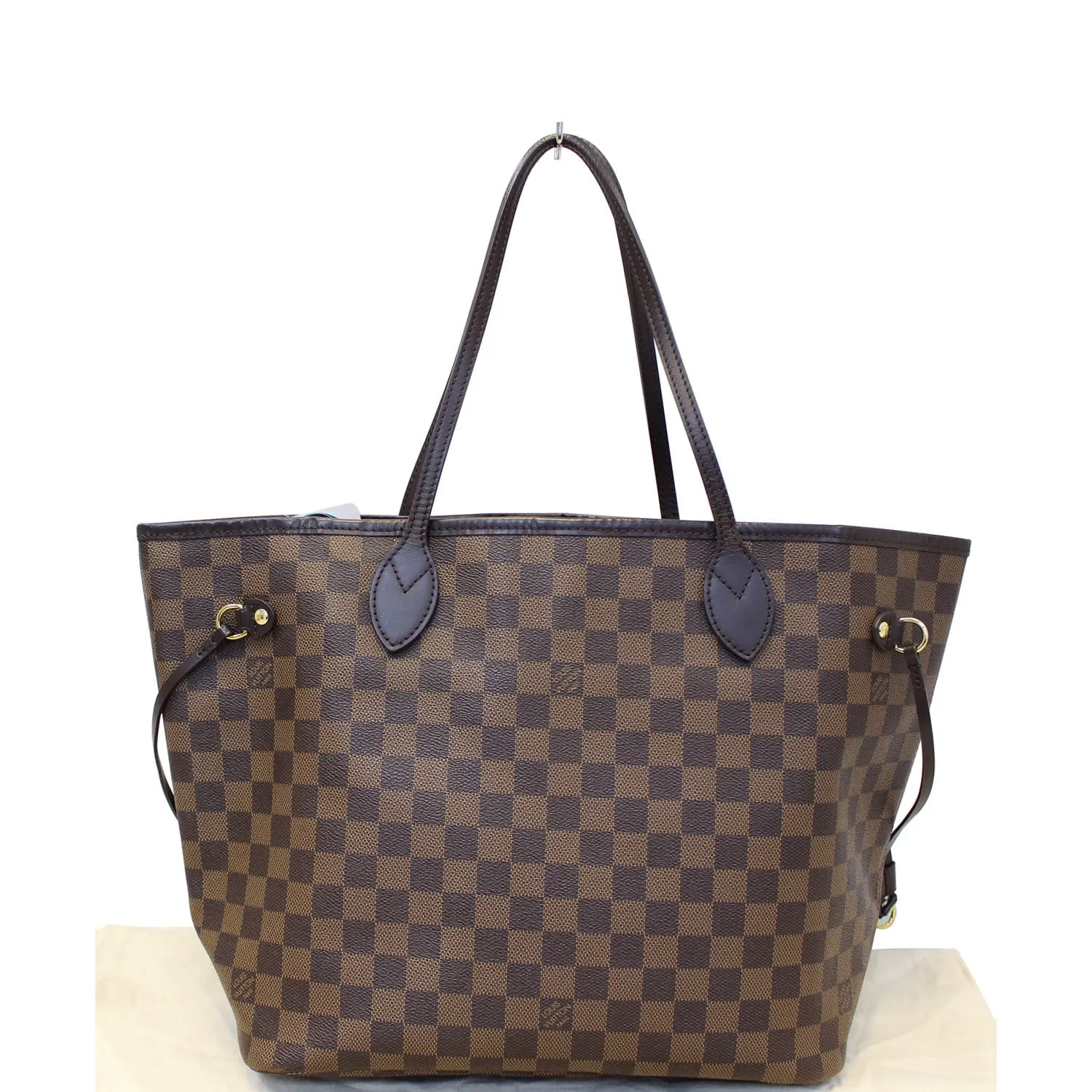 LOUIS VUITTON Neverfull MM Damier Ebene Tote Shoulder Bag