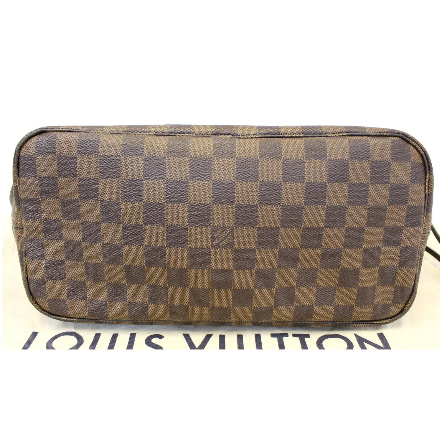LOUIS VUITTON Neverfull MM Damier Ebene Tote Shoulder Bag