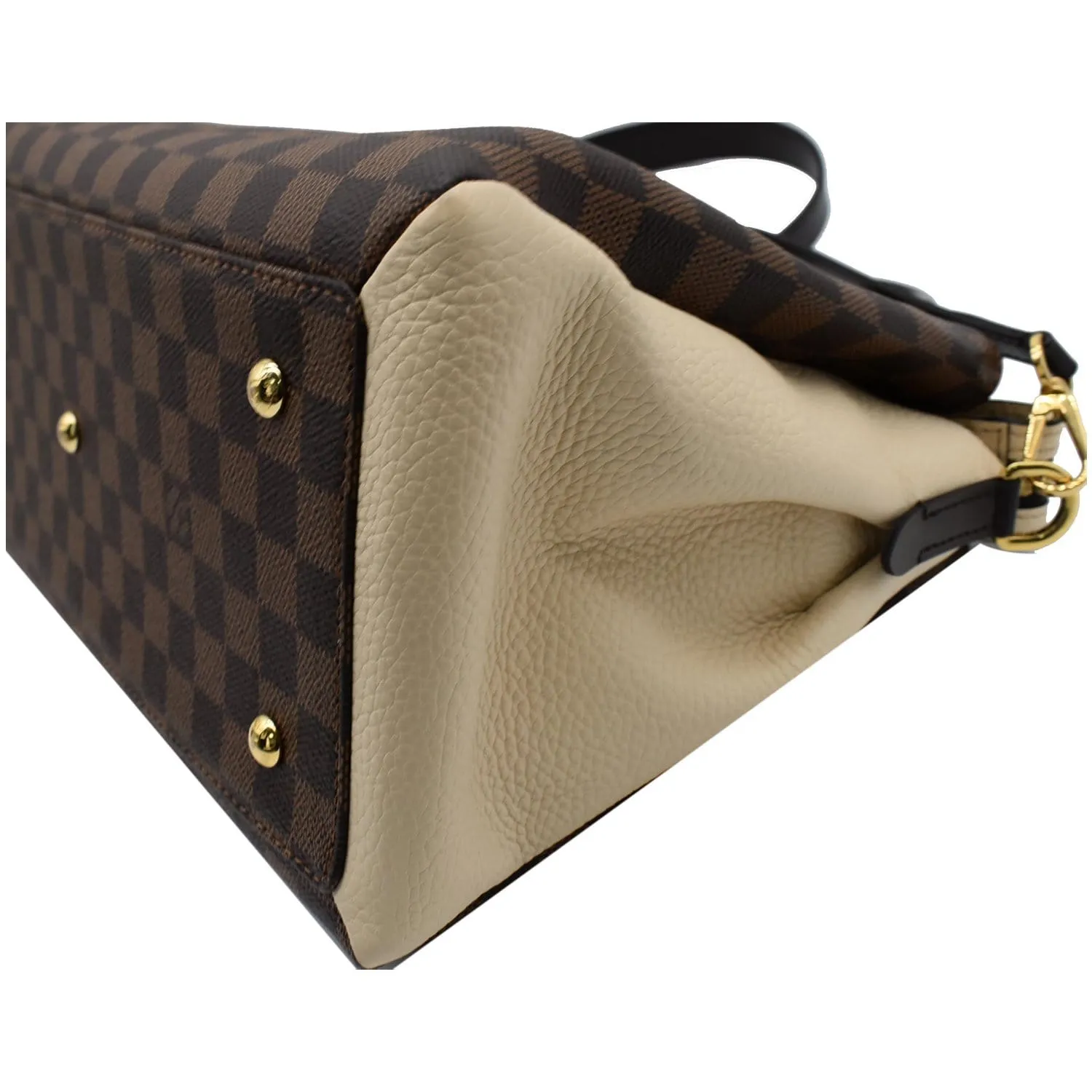 LOUIS VUITTON Normandy Damier Ebene Shoulder Bag Brown