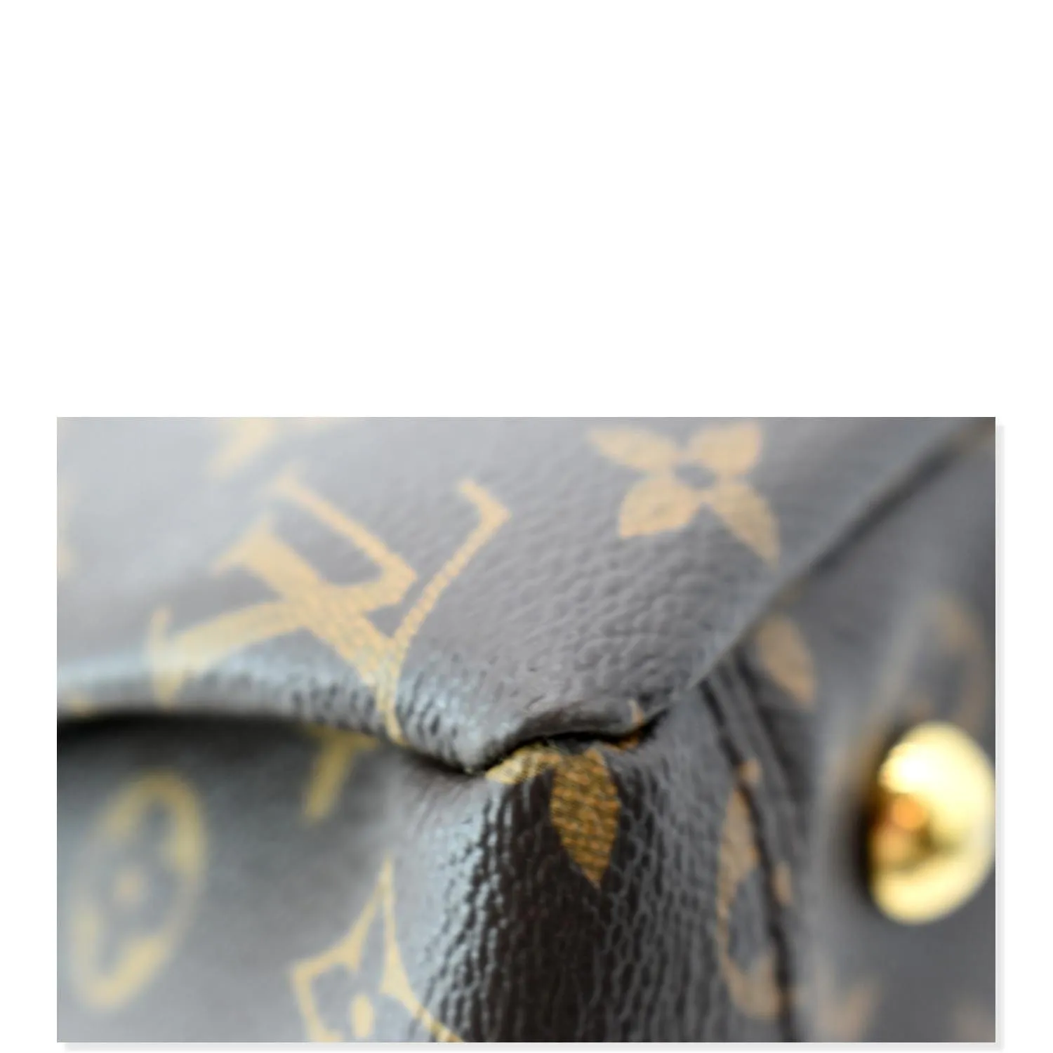 LOUIS VUITTON Pallas Chain Monogram Canvas Shopper Tote Bag Brown