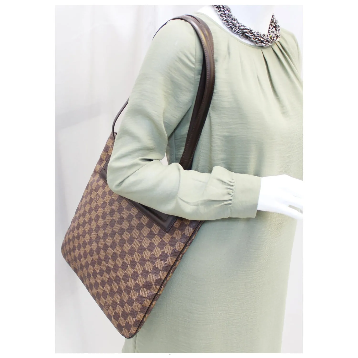 LOUIS VUITTON Parioli PM Damier Ebene Shoulder Tote Bag