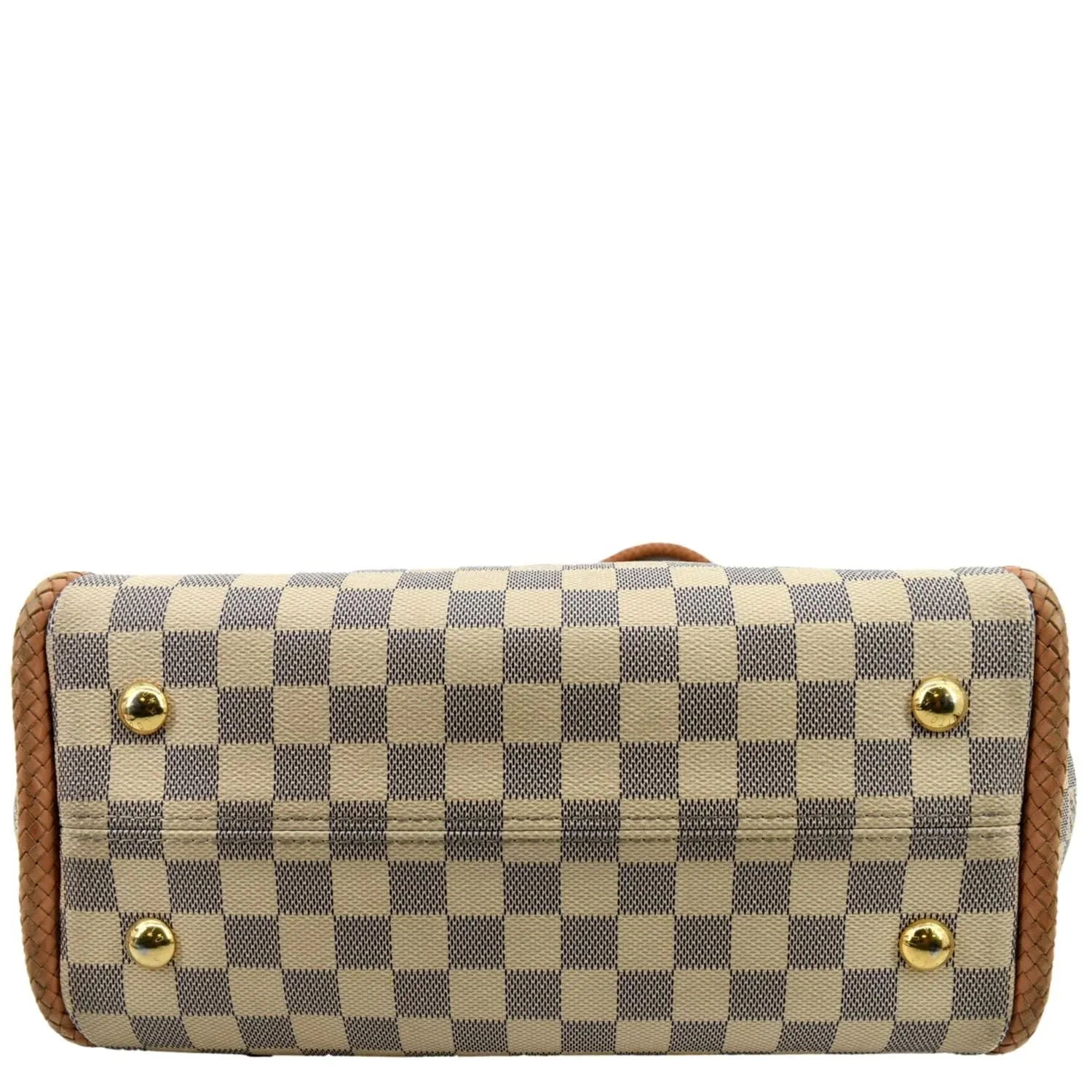 LOUIS VUITTON Propriano Damier Azur Tote Shoulder Bag White