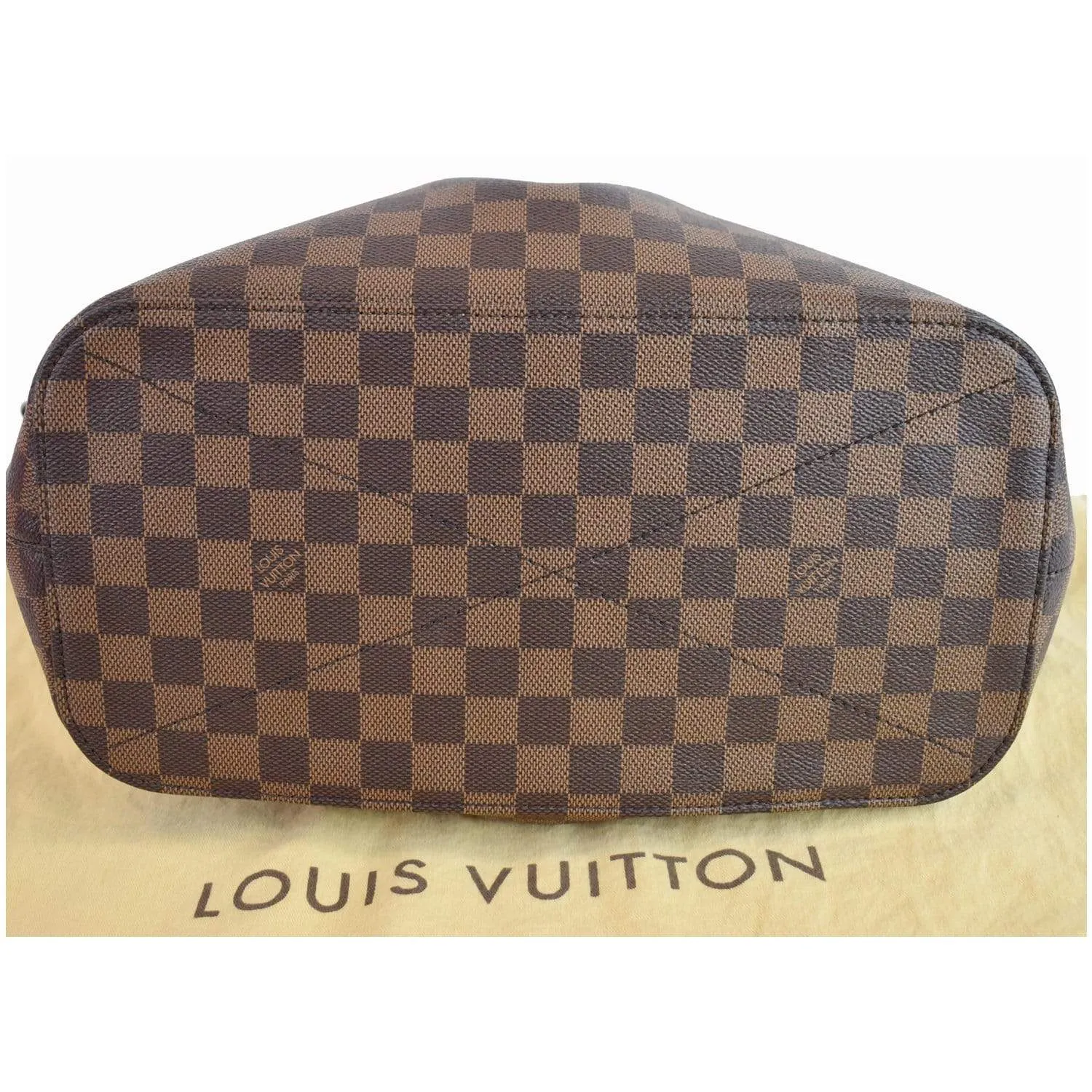 LOUIS VUITTON Siena GM Damier Ebene Shoulder Bag Brown