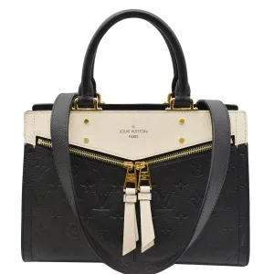 LOUIS VUITTON Sully PM Monogram Empreinte Leather Shoulder Bag Black