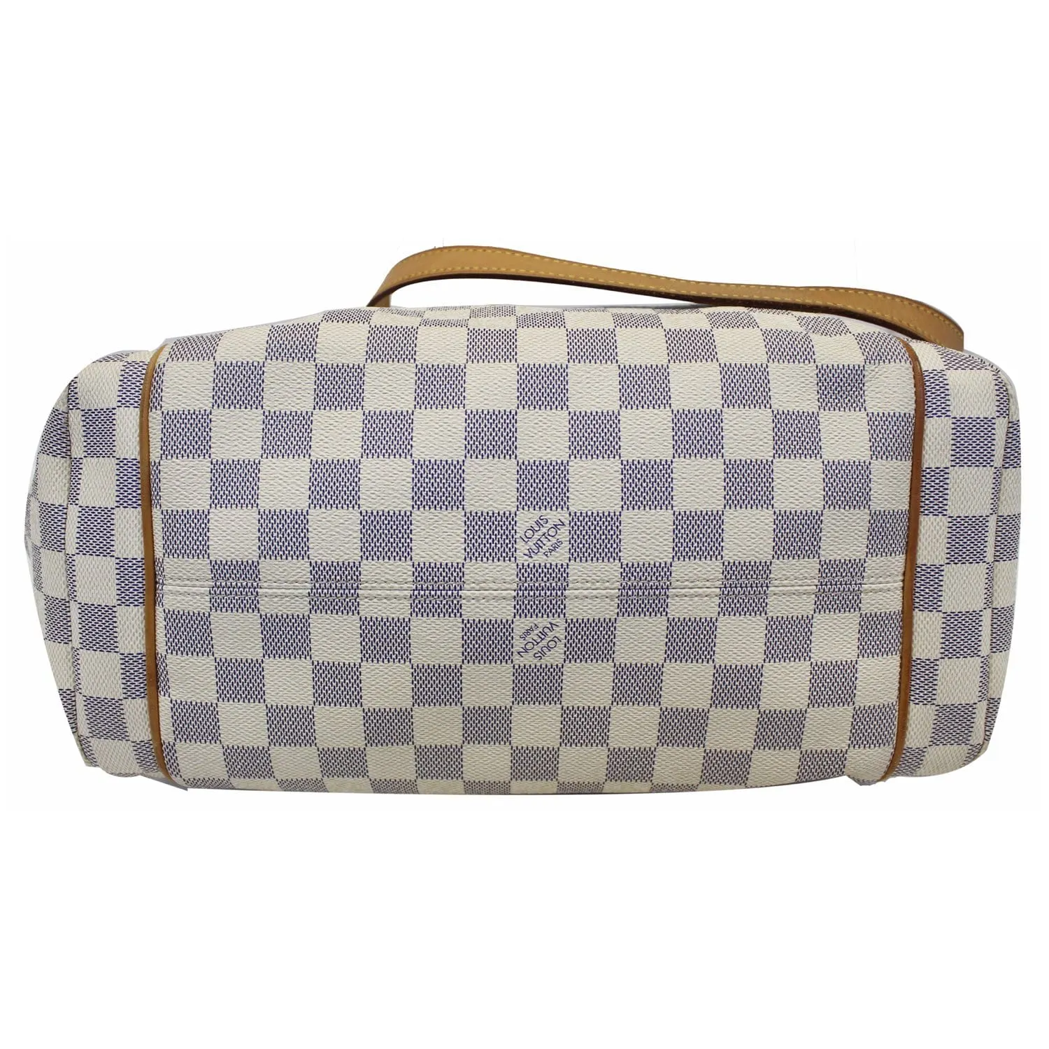 LOUIS VUITTON Totally MM Damier Azur Shoulder Bag White