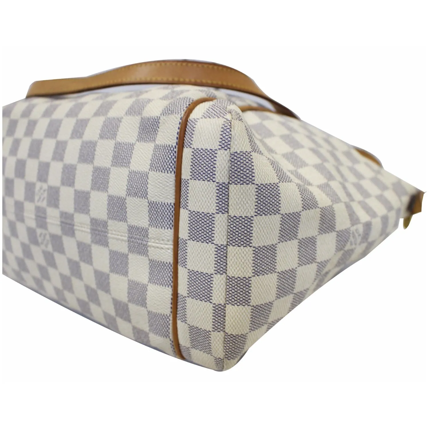 LOUIS VUITTON Totally MM Damier Azur Shoulder Bag White
