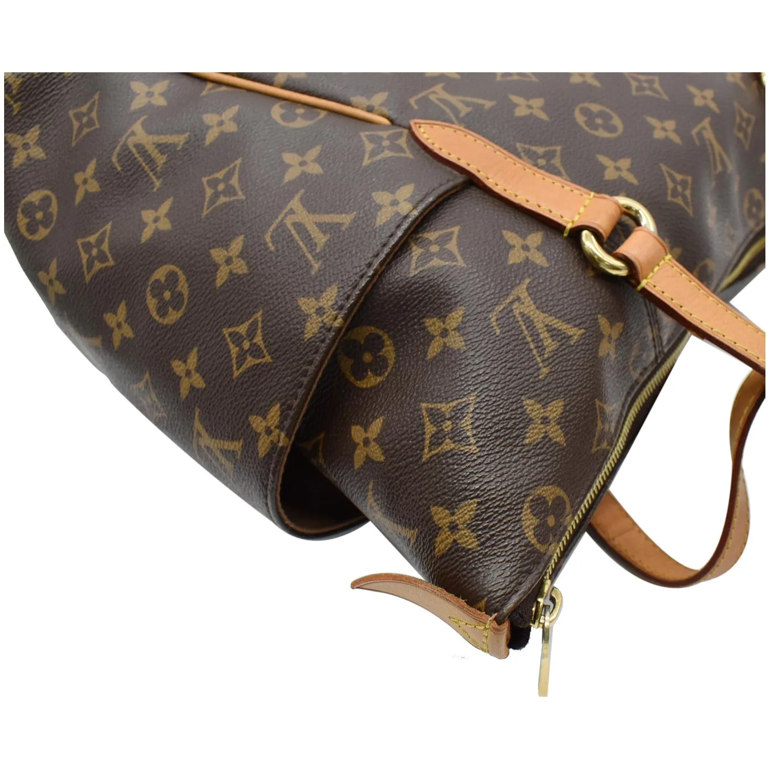 LOUIS VUITTON Totally MM Monogram Canvas Shoulder Bag Brown