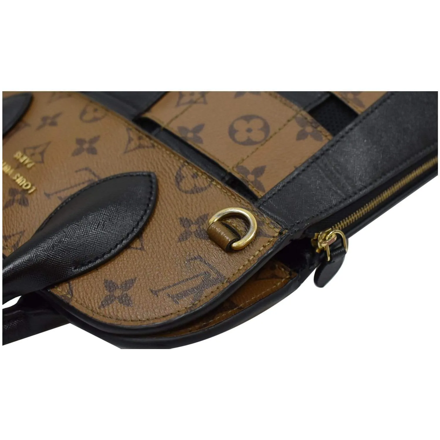 LOUIS VUITTON Tressage Reverse Monogram Tote Bag Brown - 10% OFF