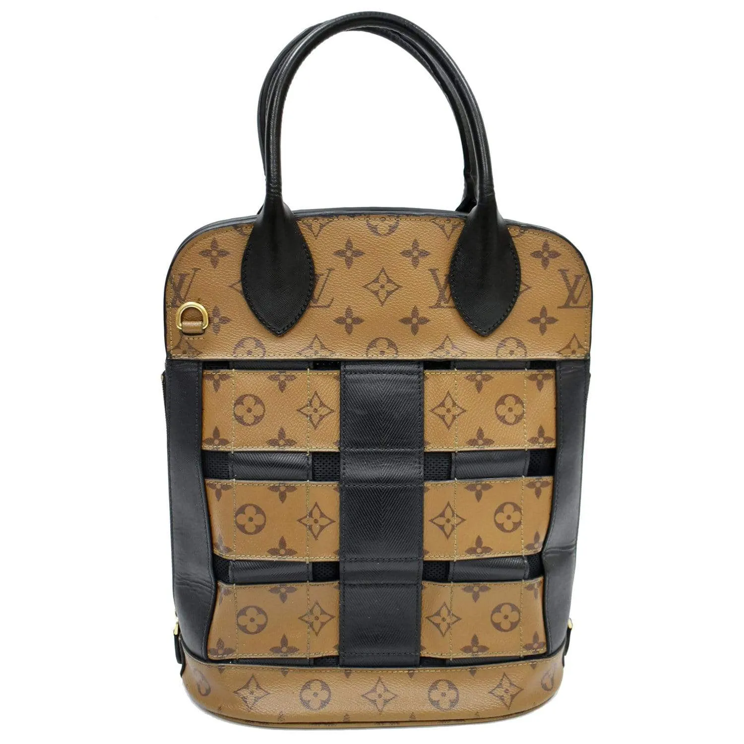 LOUIS VUITTON Tressage Reverse Monogram Tote Bag Brown - 10% OFF
