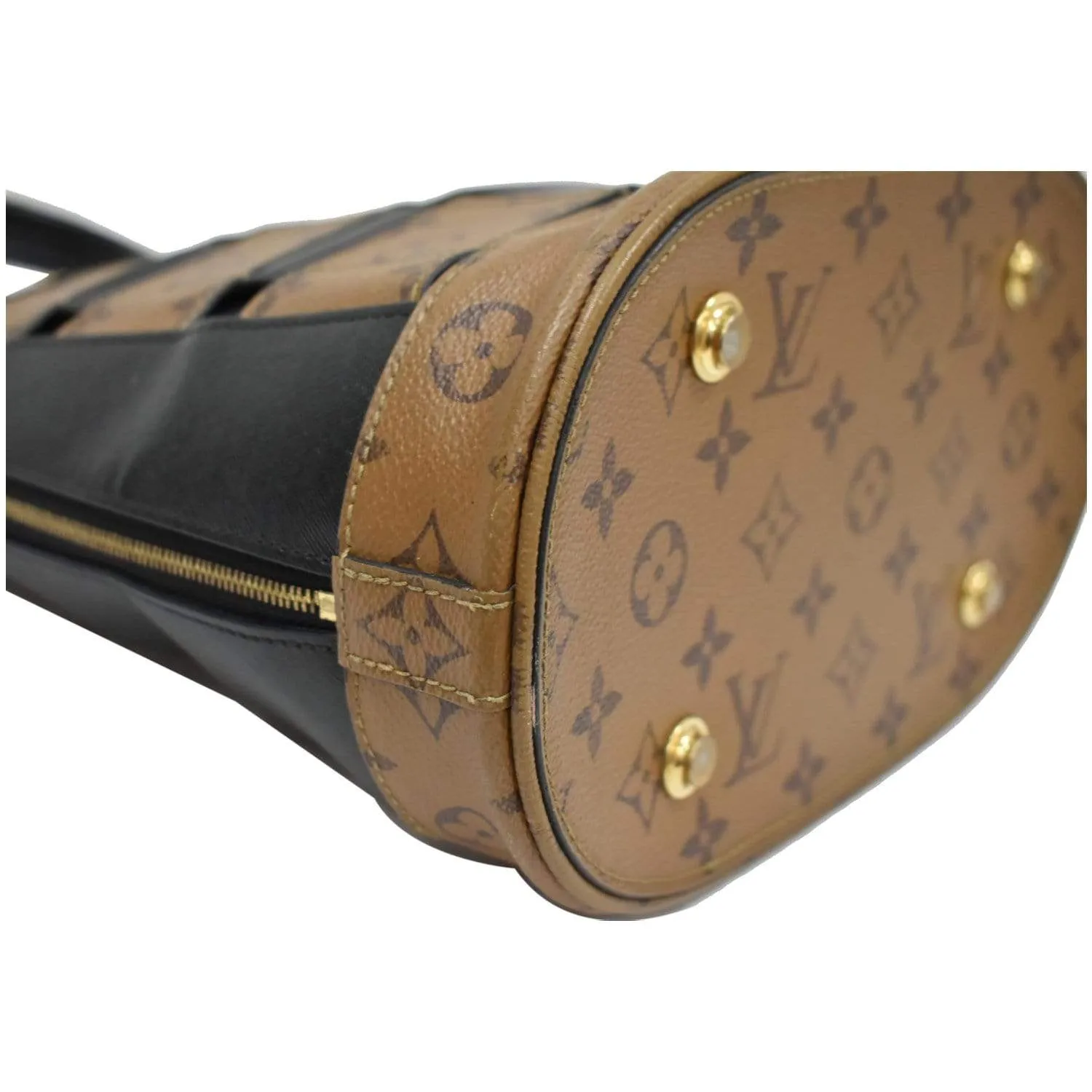 LOUIS VUITTON Tressage Reverse Monogram Tote Bag Brown - 10% OFF