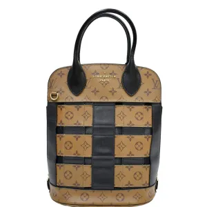 LOUIS VUITTON Tressage Reverse Monogram Tote Bag Brown - 10% OFF