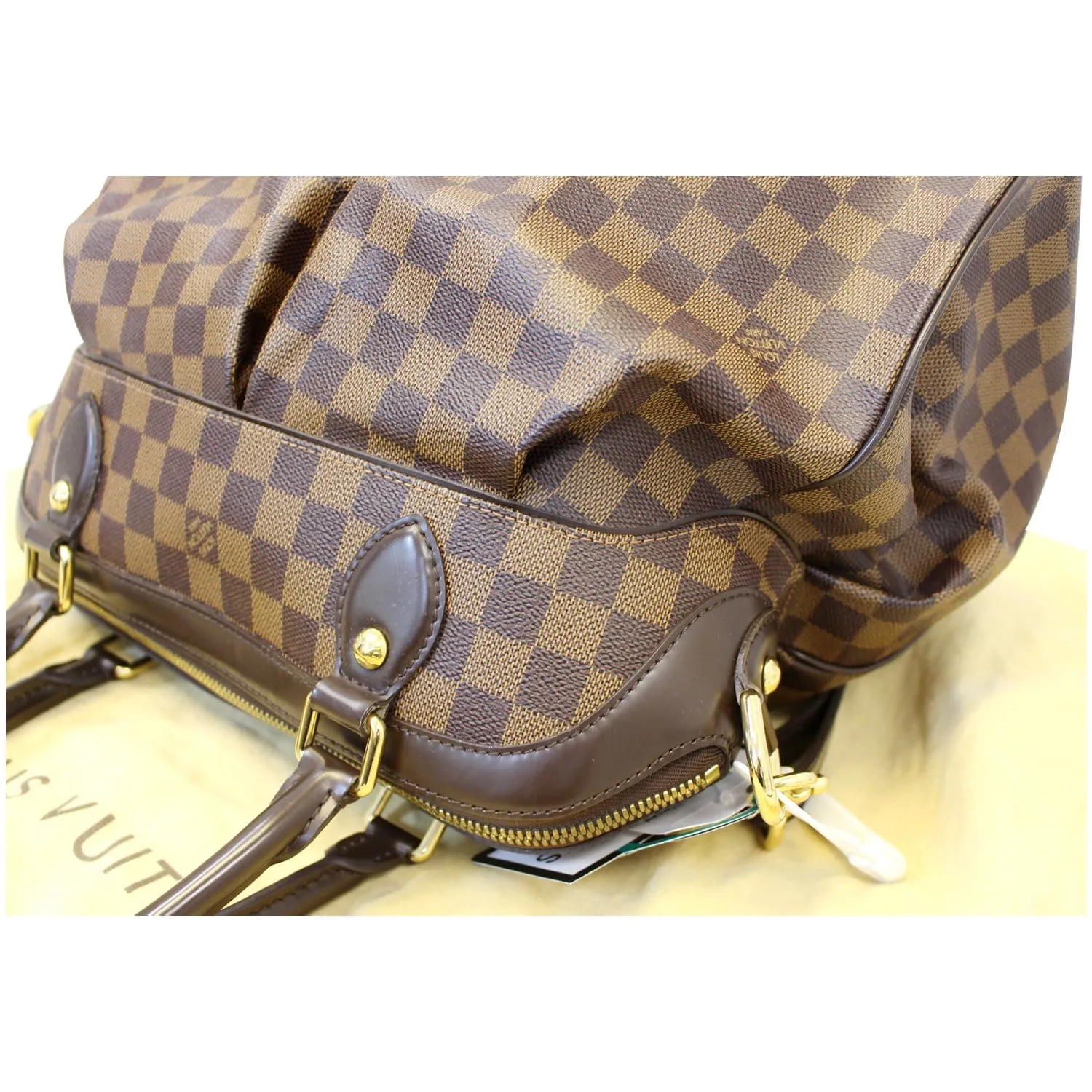 LOUIS VUITTON Trevi GM Damier Ebene 2way Shoulder Handbag