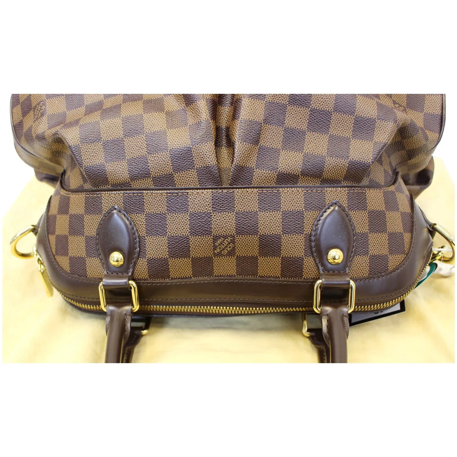 LOUIS VUITTON Trevi GM Damier Ebene 2way Shoulder Handbag