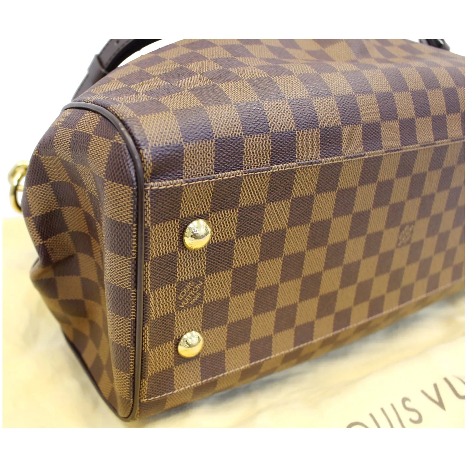 LOUIS VUITTON Trevi GM Damier Ebene 2way Shoulder Handbag