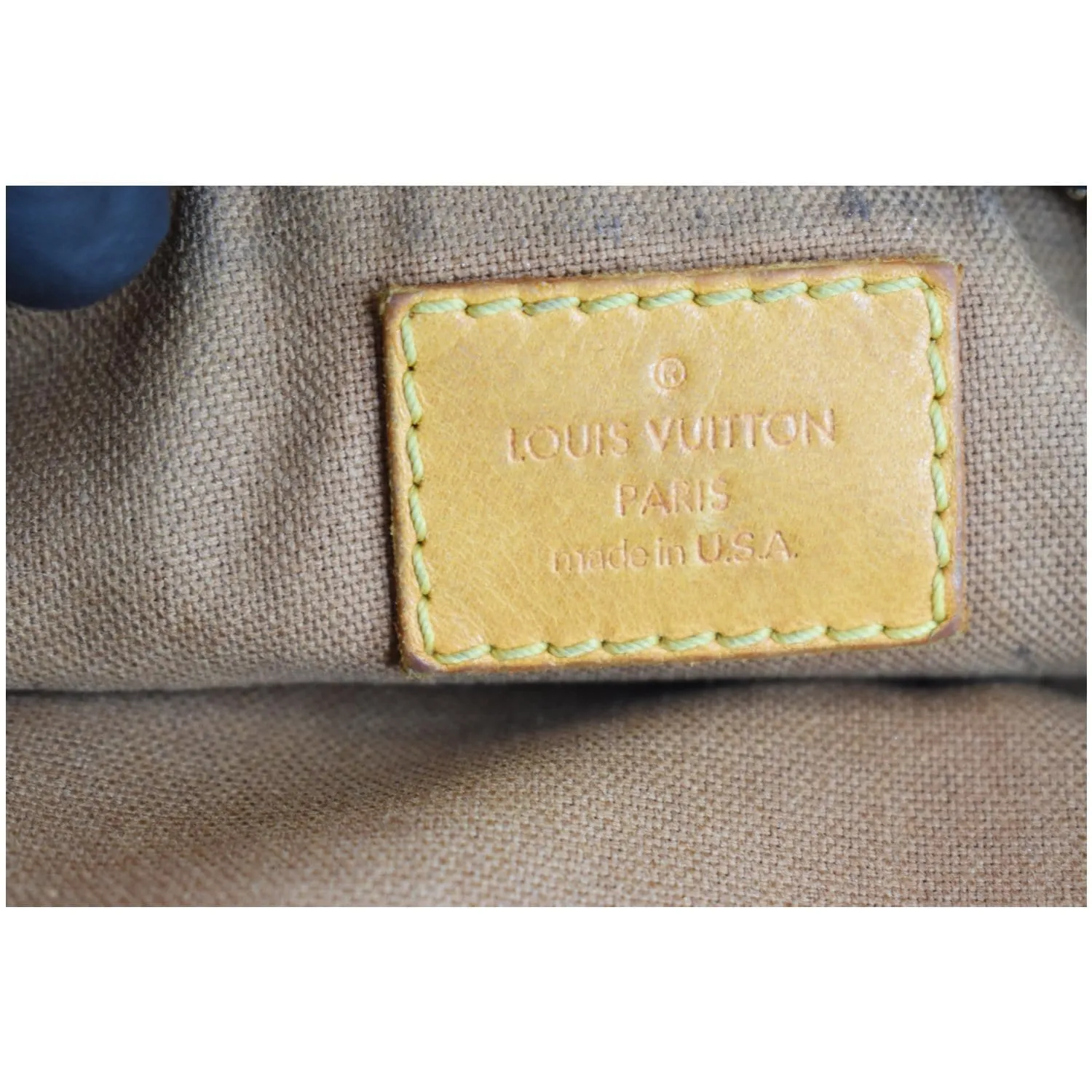 LOUIS VUITTON Tulum GM Monogram Canvas Shoulder Bag Brown