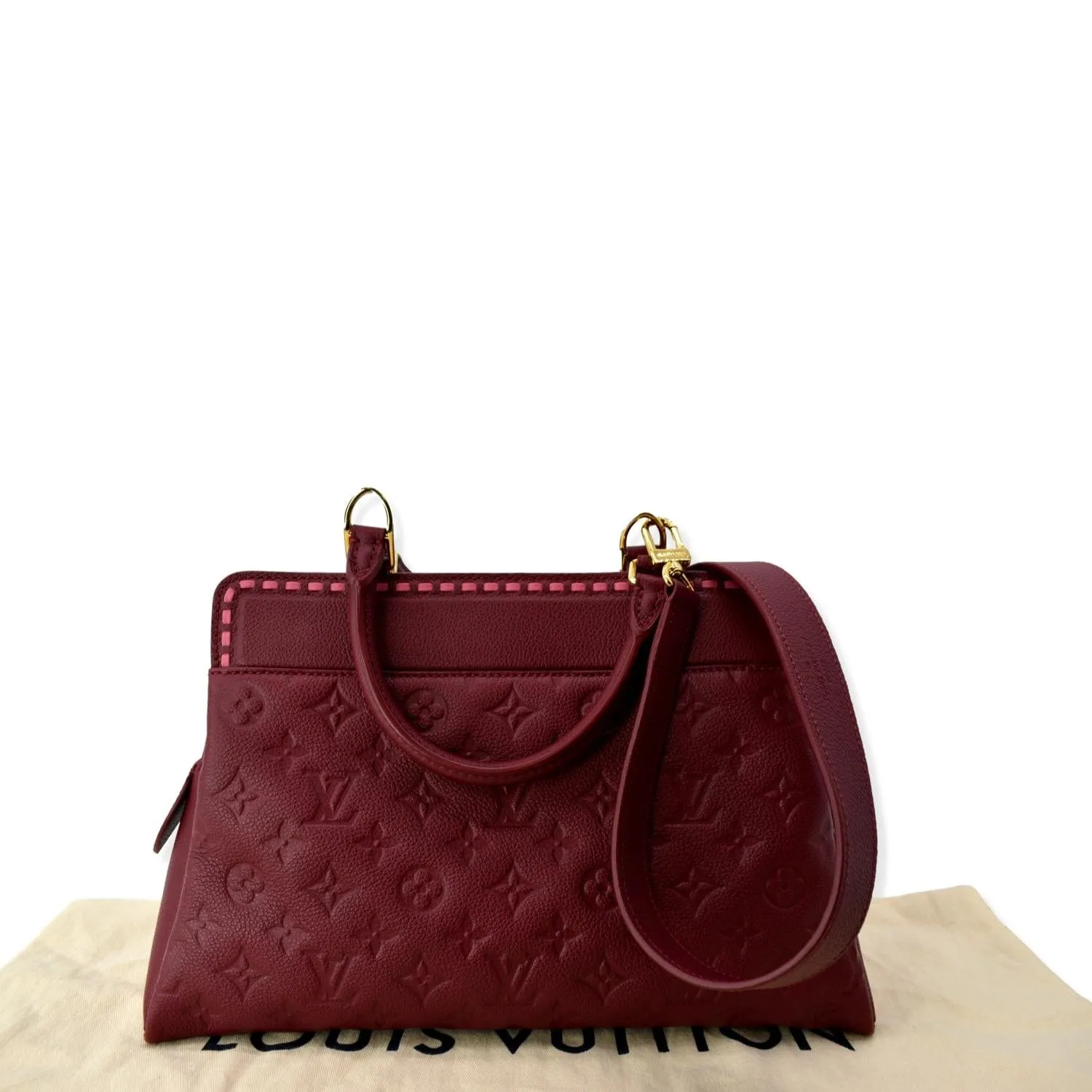 LOUIS VUITTON Vosges MM Empreinte Leather Shoulder Bag Raisin - 10% OFF