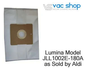 Lumina JLL1002E-180A Sold by Aldi Vacuum Cleaner Bags