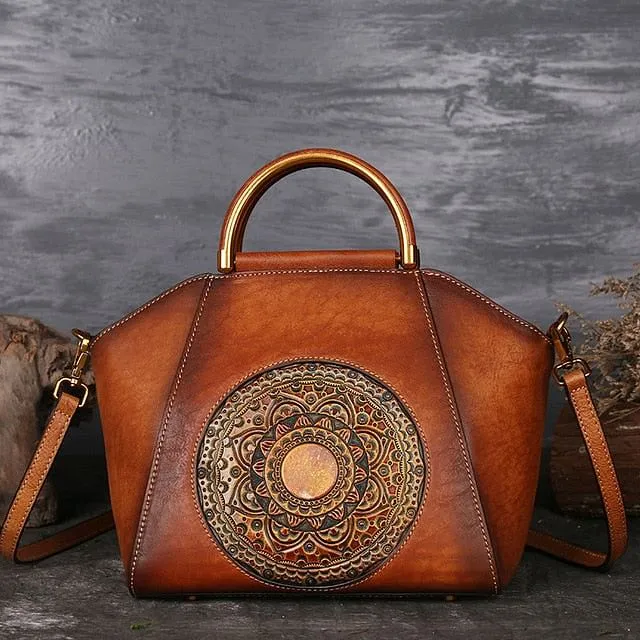 Luxury Genuine Retro Elegant Cow Leather Bag