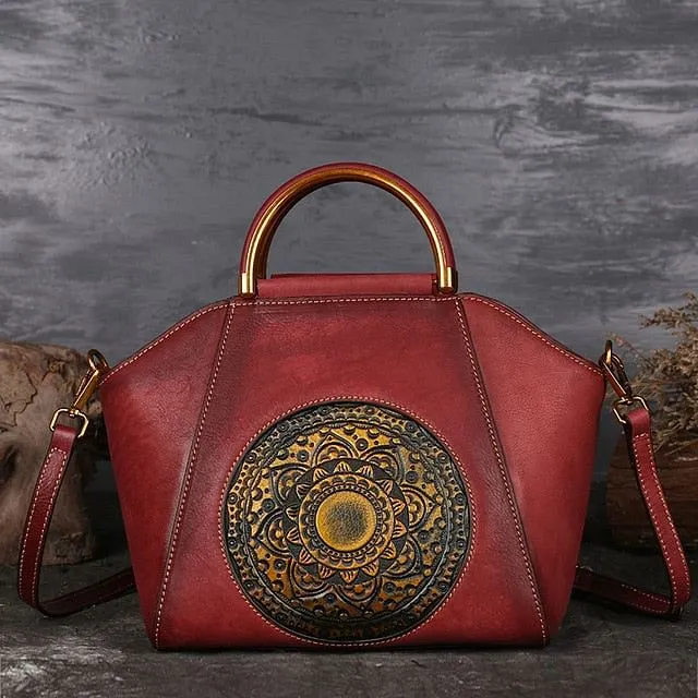 Luxury Genuine Retro Elegant Cow Leather Bag