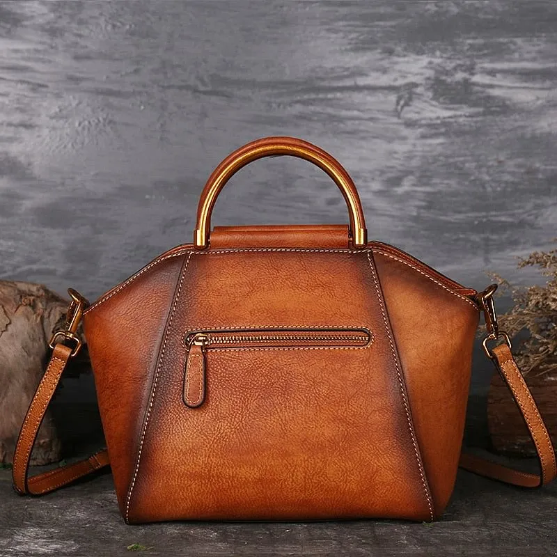 Luxury Genuine Retro Elegant Cow Leather Bag