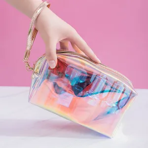 Magic Color Waterproof Transparent Portable Storage Cosmetic Bags