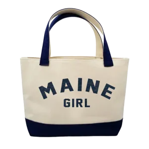 Maine Girl Navy Large Tote