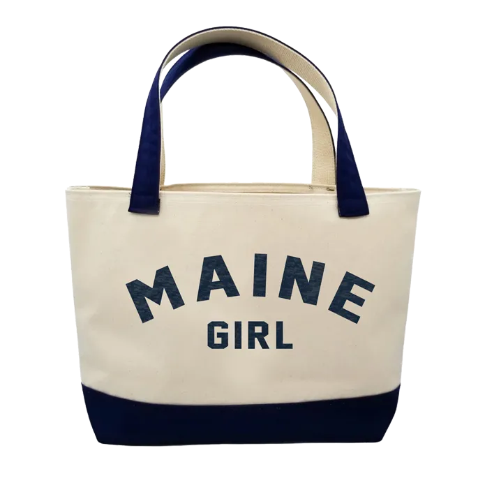 Maine Girl Navy Large Tote