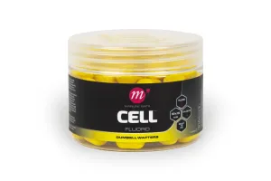 Mainline Cell Fluoro Dumbell Wafters 12 x 15mm Yellow