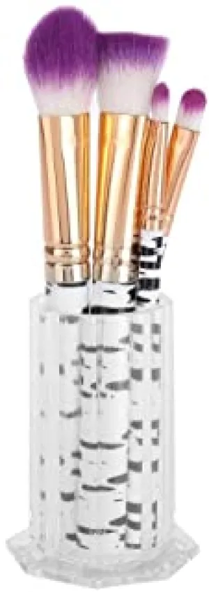 Makeup Brush Holder For Cosmetic Organizer - Storage For Your Cosmetics,Nail Pen Storage Tool,Nail Painting Pen Case,Manicure For Face Moisturizers Tools Container(Transparent)
