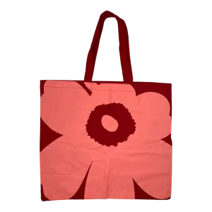 Marimekko canvas logo bag, red | onesize