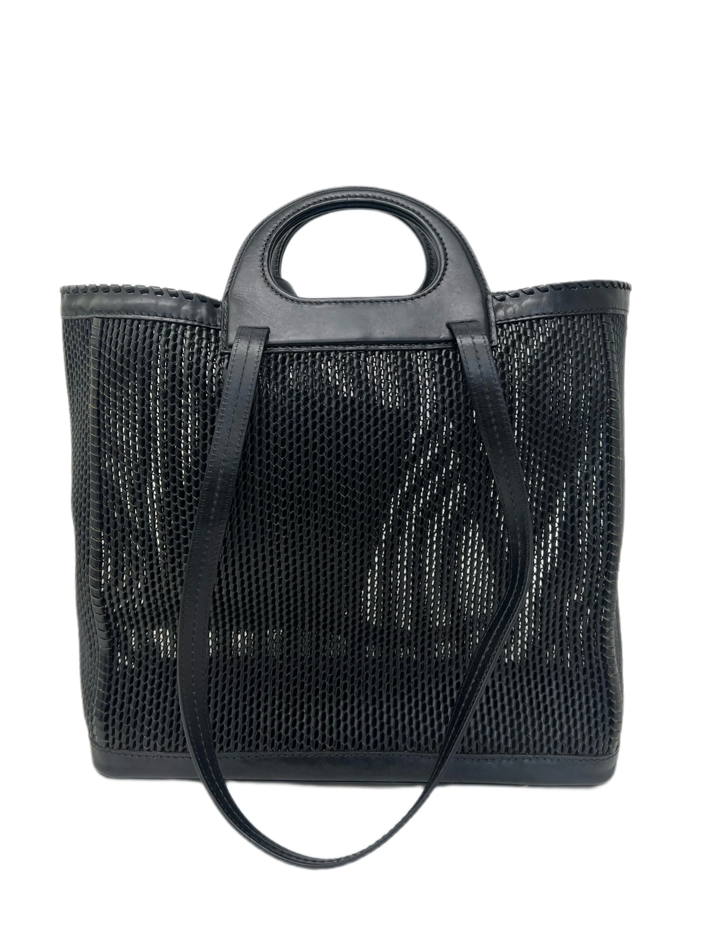 Max Mara Women's Black Queen Bovine Leather Tote Bag One Size NWT