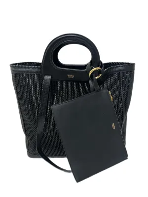 Max Mara Women's Black Queen Bovine Leather Tote Bag One Size NWT