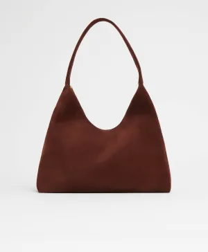 Maxi Candy Hobo - Chocolate Suede