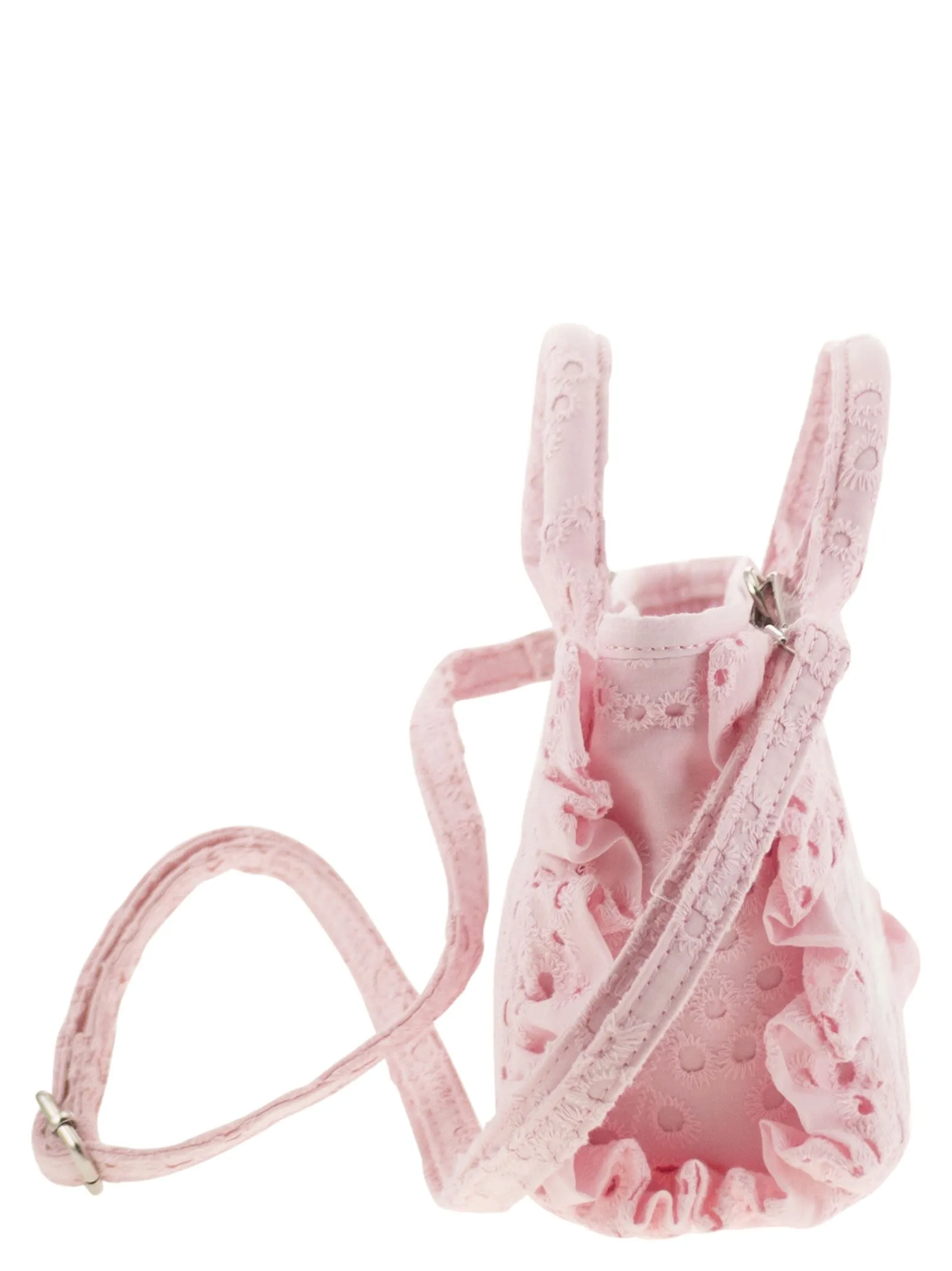 MC2 Saint Barth Vanity Mini Volant Sangallo Lace Handbag