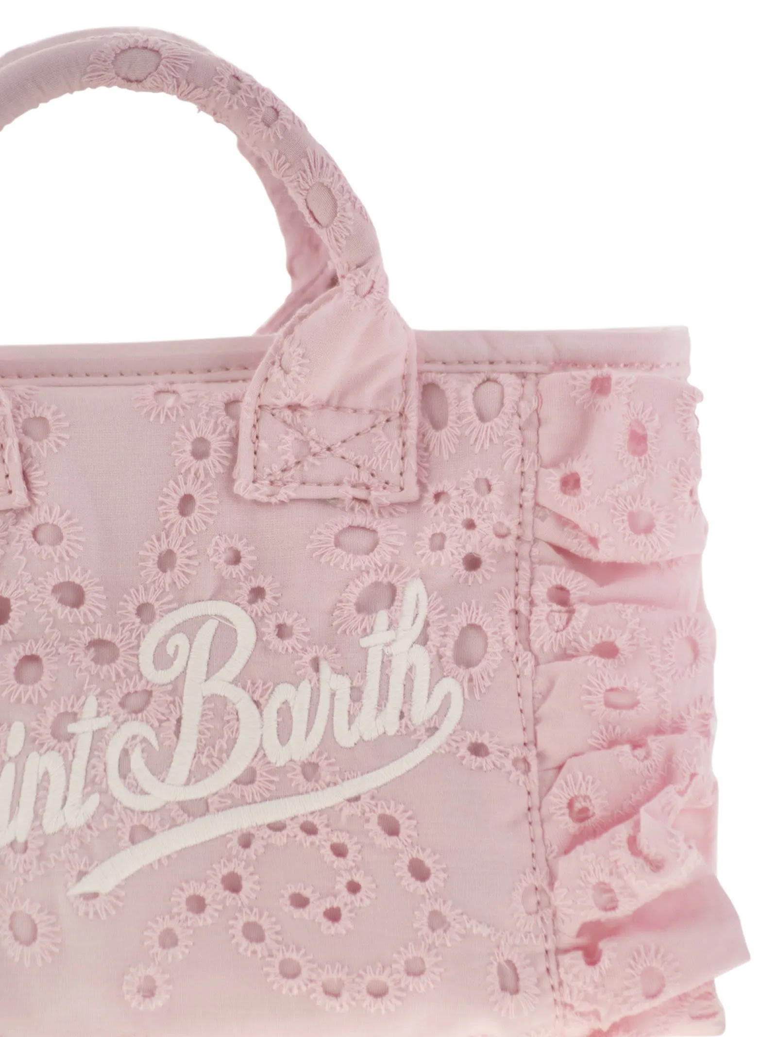 MC2 Saint Barth Vanity Mini Volant Sangallo Lace Handbag