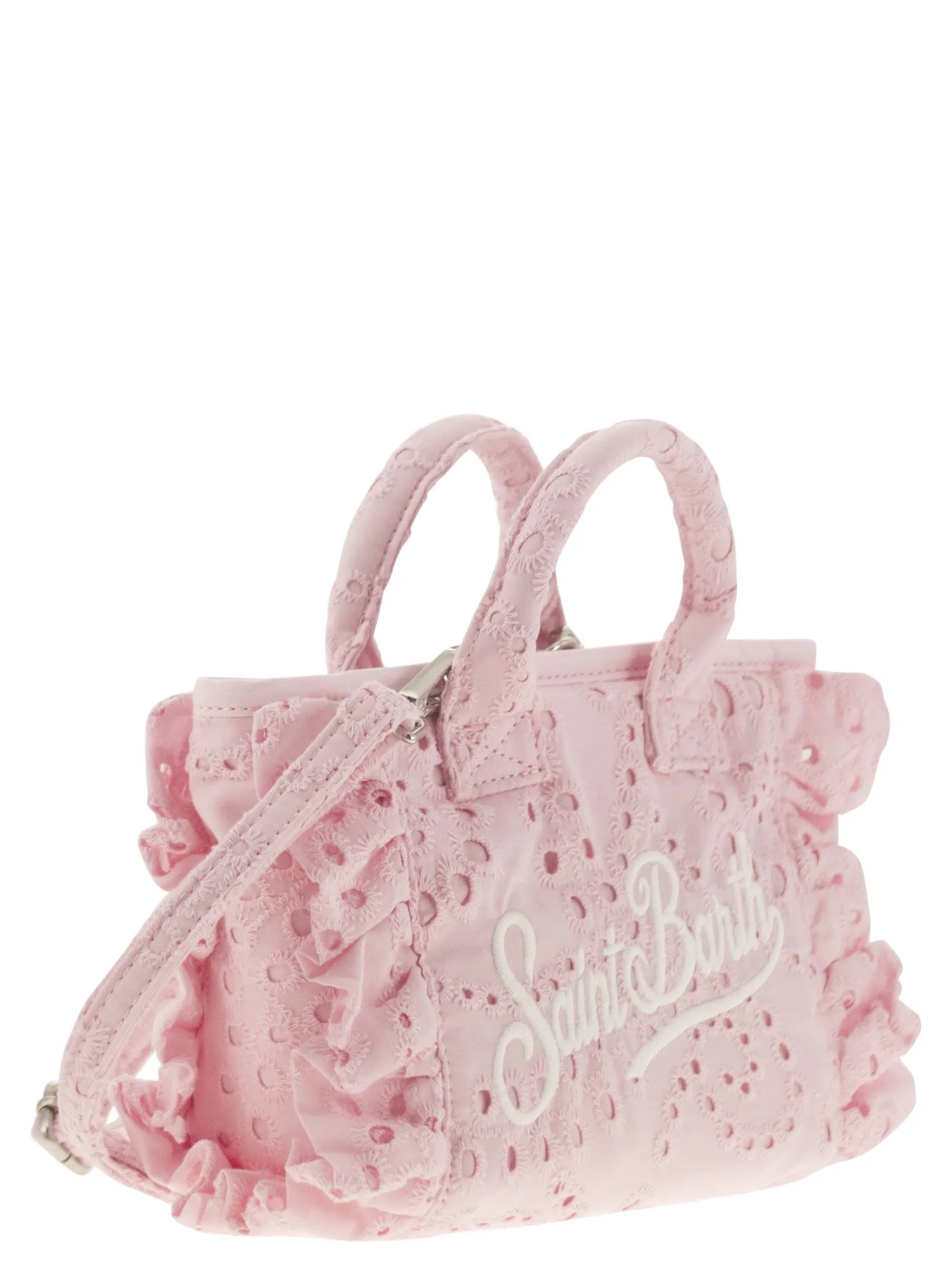 MC2 Saint Barth Vanity Mini Volant Sangallo Lace Handbag