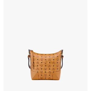 MCM Aren Hobo in Embossed Monogram Leather
