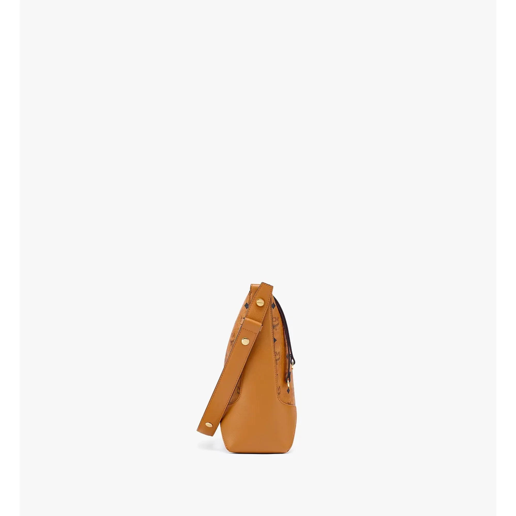 MCM Aren Hobo in Embossed Monogram Leather
