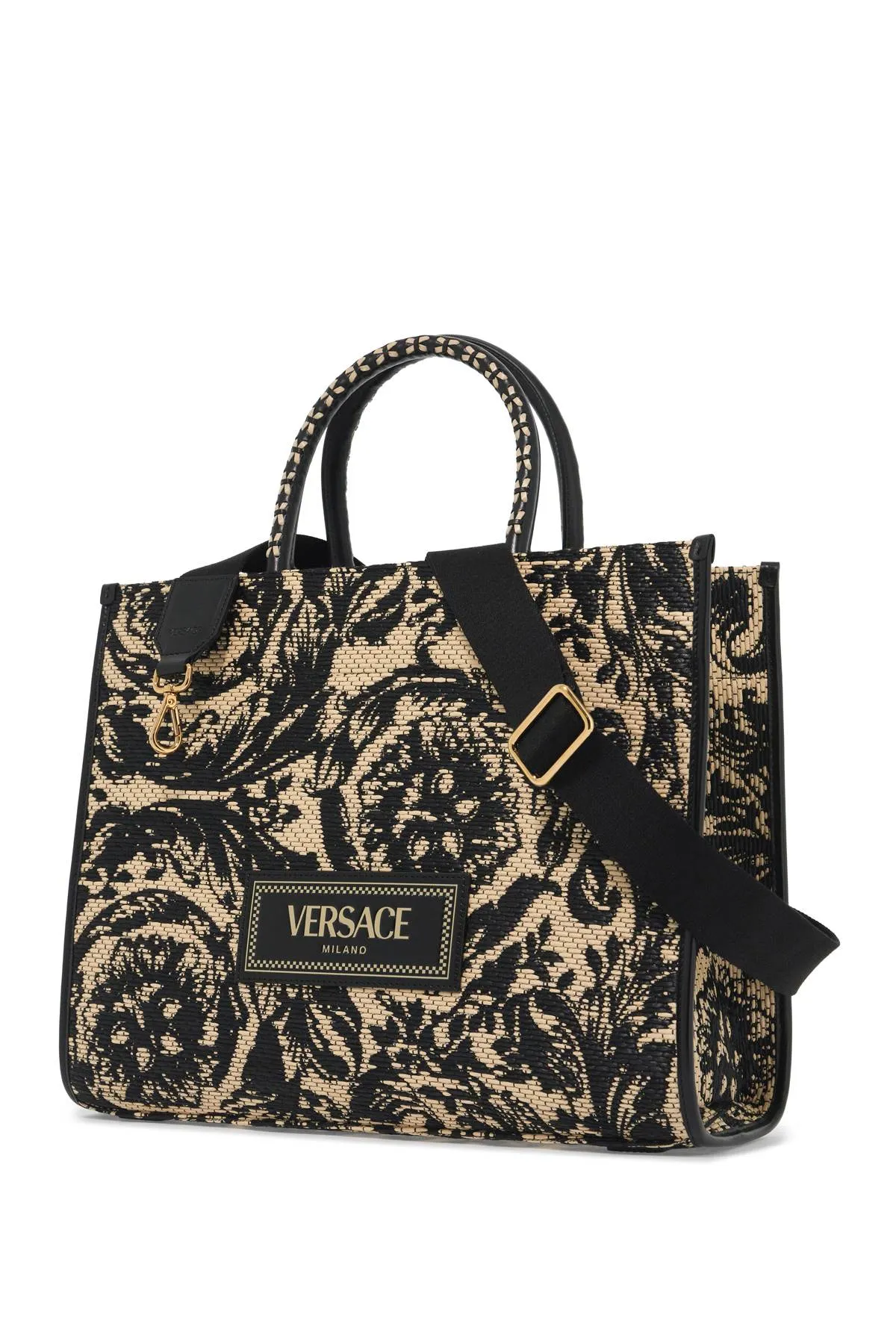 medium athena barocco tote bag in raff