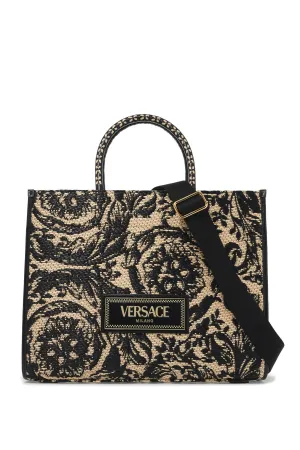 medium athena barocco tote bag in raff