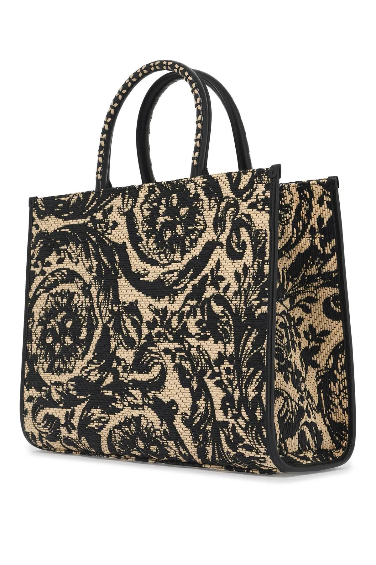 medium athena barocco tote bag in raff