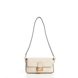 Medium Baguette - Camellia Selleria Bag With Oversize Topstitching