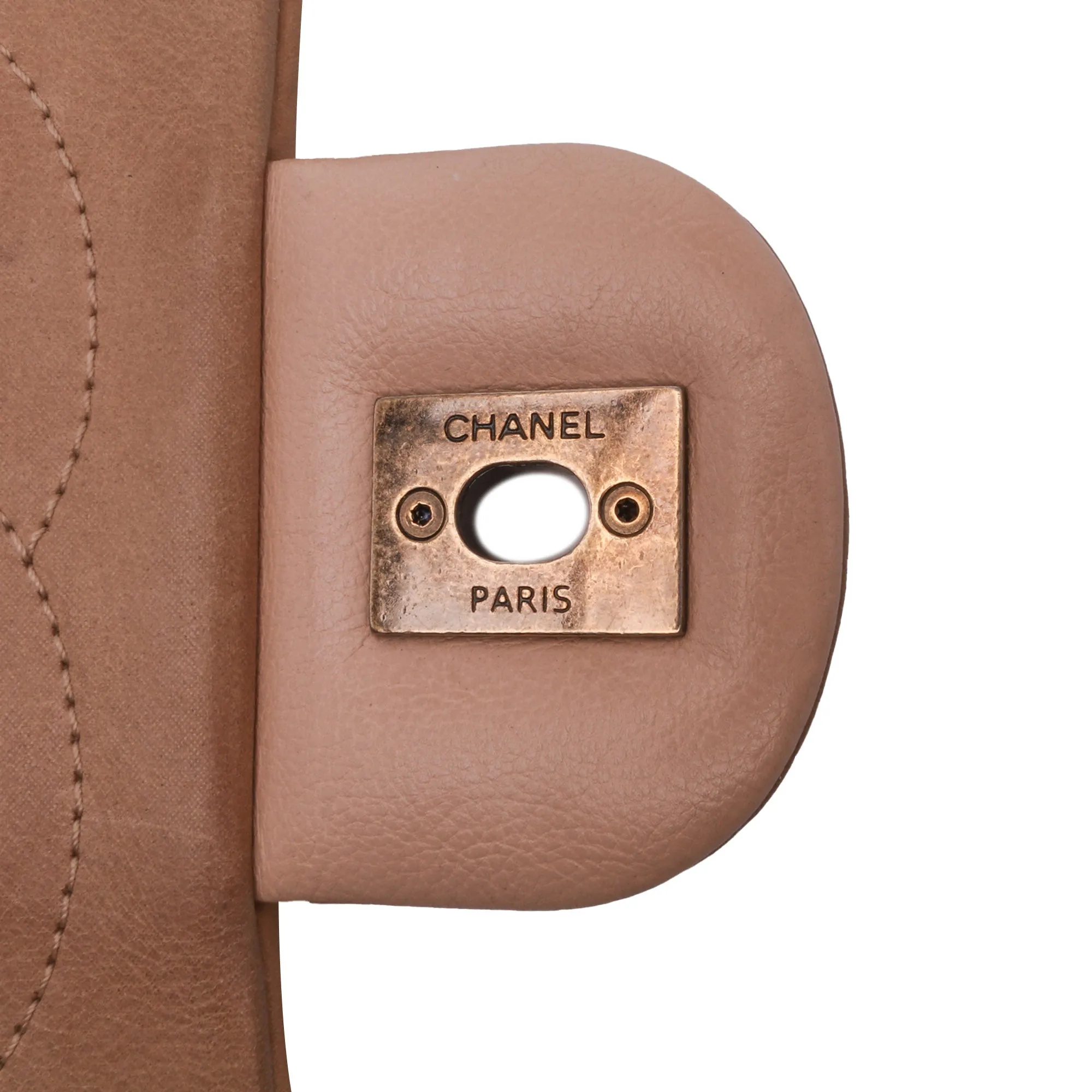 Medium Bicolor Calfskin Graphic Flap