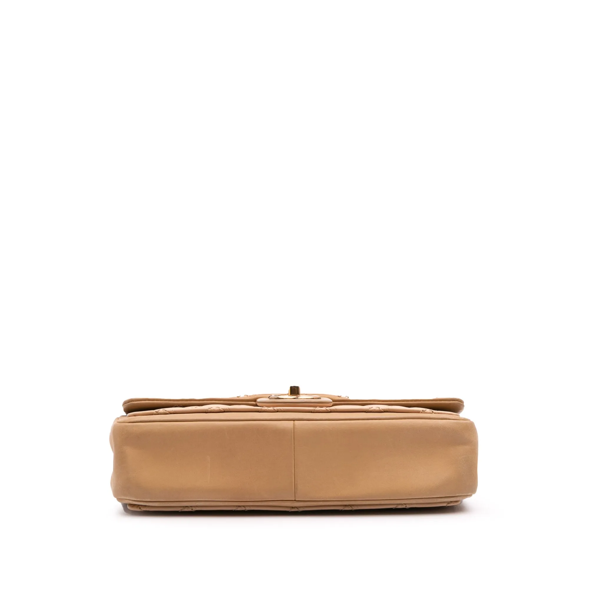 Medium Bicolor Calfskin Graphic Flap