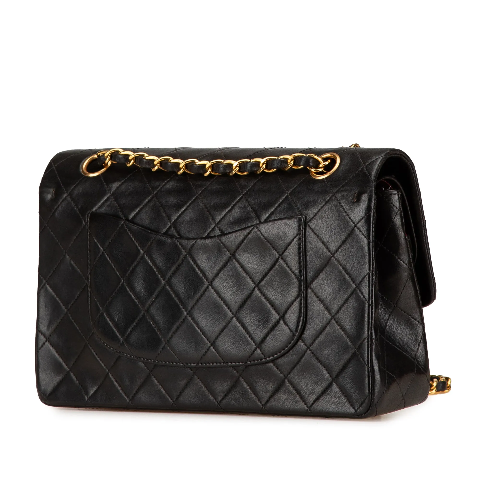 Medium Classic Lambskin Double Flap