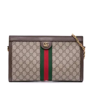 Medium GG Supreme Ophidia Web Chain Shoulder Bag