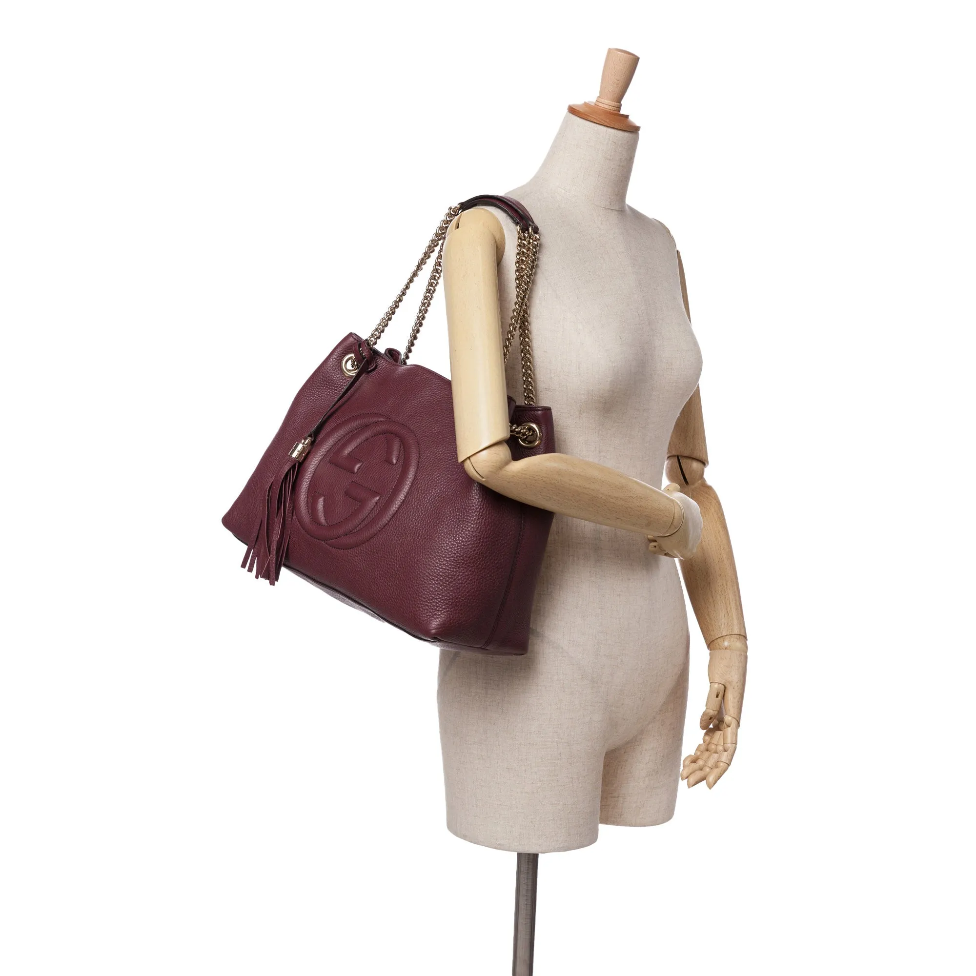 Medium Leather Soho Chain Tote